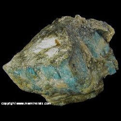 Minerals Specimen: Lazulite from Stockhorn, Gorner glacier area, Zermatt, Matt Valley, Wallis, Switzerland Minerals Specimen: Lazulite from Stockhorn, Gorner glacier area, Zermatt, Matt Valley, Wallis, Switzerland