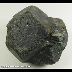Minerals Specimen: Chamosite Pseudomorph after Almandine with Magnetite Crystals from Spurr Mine, Imperial Heights, Baraga Co., Michigan, USA Minerals Specimen: Chamosite Pseudomorph after Almandine with Magnetite Crystals from Spurr Mine, Imperial Heights, Baraga Co., Michigan, USA