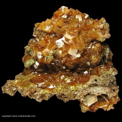 Minerals Specimen: Wulfenite from Erupcion Mine, Ahumada, Sierra de Los Lamentos, Chihuahua, Mexico