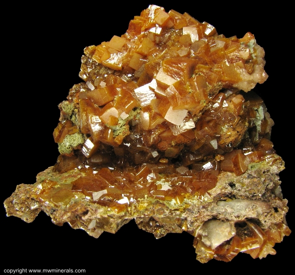 Mineral Specimen: Wulfenite from Erupcion Mine, Ahumada, Sierra de Los Lamentos, Chihuahua, Mexico