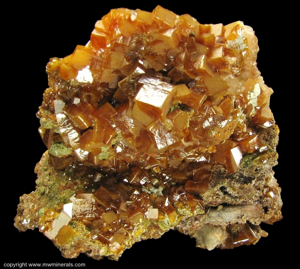 Mineral Specimen: Wulfenite from Erupcion Mine, Ahumada, Sierra de Los Lamentos, Chihuahua, Mexico