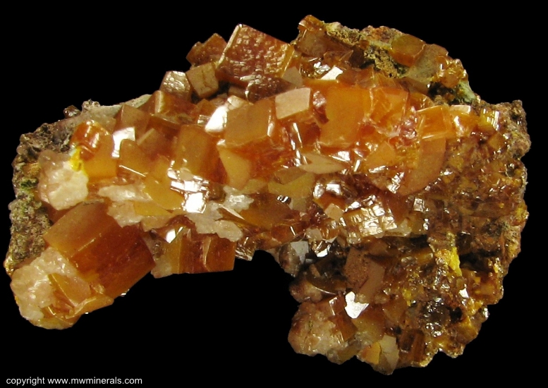 Mineral Specimen: Wulfenite from Erupcion Mine, Ahumada, Sierra de Los Lamentos, Chihuahua, Mexico