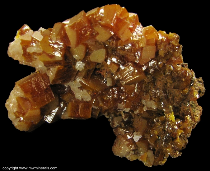 Mineral Specimen: Wulfenite from Erupcion Mine, Ahumada, Sierra de Los Lamentos, Chihuahua, Mexico