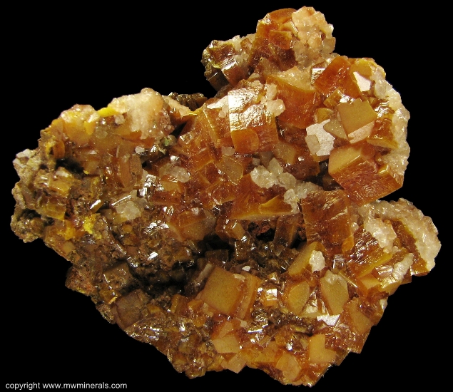 Mineral Specimen: Wulfenite from Erupcion Mine, Ahumada, Sierra de Los Lamentos, Chihuahua, Mexico