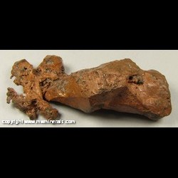Minerals Specimen: Copper Crystals from Copper Falls Mine, Copper Falls, near Eagle Harbor, Keweenaw County, Michigan, USA Minerals Specimen: Copper Crystals from Copper Falls Mine, Copper Falls, near Eagle Harbor, Keweenaw County, Michigan, USA