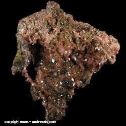Minerals Specimen: Rhodochrosite from Kalahari manganese fields, Northern Cape Province, South Africa