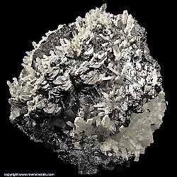 Mineral Specimen: Galena, Quartz, Calcite from Mogila Mine, Deveti Septemvri Complex, Madan District, Southern Rodope Mountains, Bulgaria