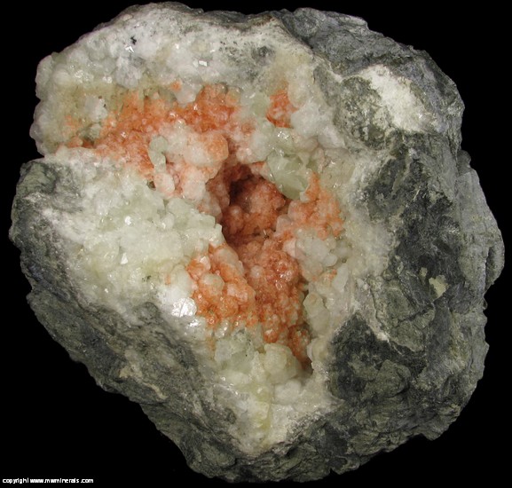 Mineral Specimen 3204 Analcime Crystals with Calcite Geode from