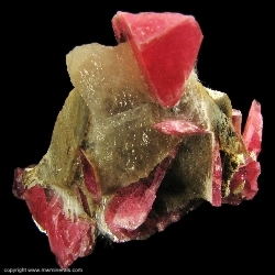 Minerals Specimen: Rhodonite with Cummingtonite from Morro da Mina, Conselheiro Lafaiete, Minas Gerais, Brazil