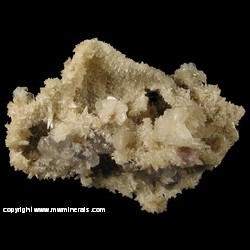 Minerals Specimen: Calcite Cast with Barite and Fluorie from Cave-In-Rock, Hardin Co., Illinois Minerals Specimen: Calcite Cast with Barite and Fluorie from Cave-In-Rock, Hardin Co., Illinois