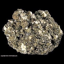 Minerals Specimen: Pyrite pseudomorph after Pyrrhotite from Zacatecas, Mexico Minerals Specimen: Pyrite pseudomorph after Pyrrhotite from Zacatecas, Mexico