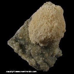 Minerals Specimen: Jennite, Thaumasite from Commercial Quarry, Crestmore, Minerals Specimen: Jennite, Thaumasite from Commercial Quarry, Crestmore,