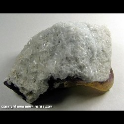Minerals Specimen: Blue Barite on Fluorite from Cave-In-Rock, Hardin Co., Illinois Minerals Specimen: Blue Barite on Fluorite from Cave-In-Rock, Hardin Co., Illinois