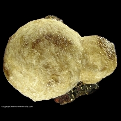 Minerals Specimen: Mushroom Calcite with Ruby Sphalerite from Tri-State District, Missouri Minerals Specimen: Mushroom Calcite with Ruby Sphalerite from Tri-State District, Missouri