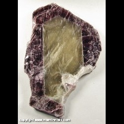 Minerals Specimen: Bicolor Lepidolite from Aracuai, Jequitinhonha Valley, Minas Gerais, Brazil Minerals Specimen: Bicolor Lepidolite from Aracuai, Jequitinhonha Valley, Minas Gerais, Brazil