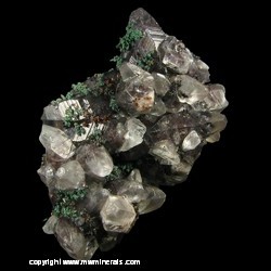 Minerals Specimen: Copper, Calcite with Included Copper, Malachite from Concepcion del Oro, Zacatecas, Mexico Minerals Specimen: Copper, Calcite with Included Copper, Malachite from Concepcion del Oro, Zacatecas, Mexico