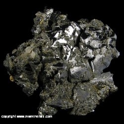 Mineral Specimen: Galena, Sphalerite, Chalcopyrite from 2nd Sovetskii Mine (Vtoroi Sovietskiy Mine), Dal'negorsk , Primorskiy Kray, Far-Eastern Region, Russia Mineral Specimen: Galena, Sphalerite, Chalcopyrite from 2nd Sovetskii Mine (Vtoroi Sovietskiy Mine), Dal'negorsk , Primorskiy Kray, Far-Eastern Region, Russia