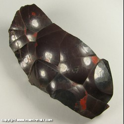 Mineral Specimen: Hematite variety: Kidney Ore from New Parkside Mine, Frizington, Cumbria, England Mineral Specimen: Hematite variety: Kidney Ore from New Parkside Mine, Frizington, Cumbria, England