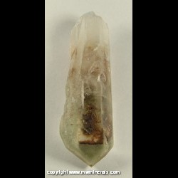 Mineral Specimen: Quartz with Chlorite Phantoms from Minas Gerais, Brazil Mineral Specimen: Quartz with Chlorite Phantoms from Minas Gerais, Brazil
