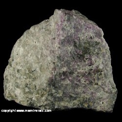 Mineral Specimen: Sodalite variety Hackmanite from Poudrette Quarry, Mont Saint-Hilaire, Rouville RCM, Monteregie, Quebec, Canada