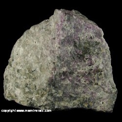 Mineral Specimen: Sodalite variety Hackmanite from Poudrette Quarry, Mont Saint-Hilaire, Rouville RCM, Monteregie, Quebec, Canada Mineral Specimen: Sodalite variety Hackmanite from Poudrette Quarry, Mont Saint-Hilaire, Rouville RCM, Monteregie, Quebec, Canada