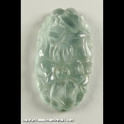 Mineral Specimen: Carved Aquamarine from Carved in China Mineral Specimen: Carved Aquamarine from Carved in China