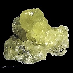 Mineral Specimen: Prehnite, Graphite from Merelani Hills (Mererani), Lelatema Mts, Arusha Region, Tanzania