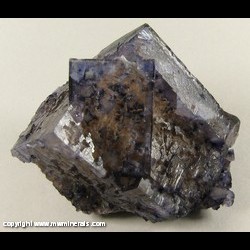 Minerals Specimen: Fluorite with Included Barite and Cast after Barite from Hardin Co., Illinois Minerals Specimen: Fluorite with Included Barite and Cast after Barite from Hardin Co., Illinois