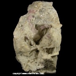 Mineral Specimen: Rose Quartz Crystals on Albite with Minor Muscovite from Rose Quartz crystal locality (Pegmatite 24), Newry, Oxford Co., Maine Mineral Specimen: Rose Quartz Crystals on Albite with Minor Muscovite from Rose Quartz crystal locality (Pegmatite 24), Newry, Oxford Co., Maine