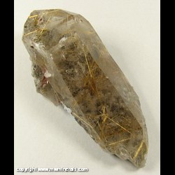 Mineral Specimen: Rutilated Quartz from Novo Horizonte, Bahia, Brazil Mineral Specimen: Rutilated Quartz from Novo Horizonte, Bahia, Brazil