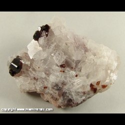 Mineral Specimen: Chromian Uvite Tourmaline on Magnesite from Brumado, Bahia, Brazil