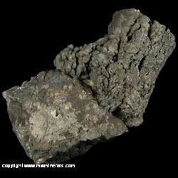 Mineral Specimen: Safflorite, Nickelskutterudite-Skutterudite Series, Nickeline from Rusty Lake Mine, Leith Twp., Gowganda area, Timiskaming Dist., Ontario, Canada