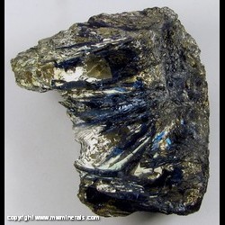 Mineral Specimen: Covellite and Chalcopyrite from Summitville, Rio Grande Co., Colorado Mineral Specimen: Covellite and Chalcopyrite from Summitville, Rio Grande Co., Colorado