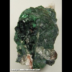 Mineral Specimen: Malachite on Chalcocite on Quartz from Kaokoveld Plateau, Kunene Region, Namibia Mineral Specimen: Malachite on Chalcocite on Quartz from Kaokoveld Plateau, Kunene Region, Namibia