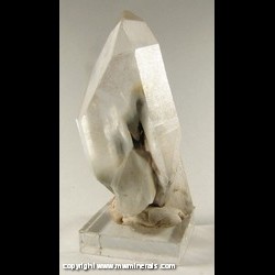Minerals Specimen: Quartz with Included Tourmaline and other species from Diamantina, Minas Gerais, Brazil