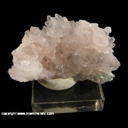 Mineral Specimen: Rose Quartz Crystals from Pitorra Mine, Galileia, Minas Gerais, Brazil