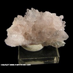 Mineral Specimen: Rose Quartz Crystals from Pitorra Mine, Galileia, Minas Gerais, Brazil Mineral Specimen: Rose Quartz Crystals from Pitorra Mine, Galileia, Minas Gerais, Brazil