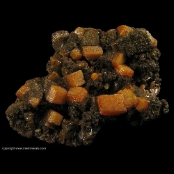 Minerals Specimen: Wulfenite from Erupcion Mine, Ahumada, Sierra de Los Lamentos, Chihuahua, Mexico