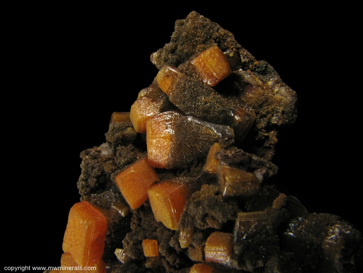 Mineral Specimen: Wulfenite from Erupcion Mine, Ahumada, Sierra de Los Lamentos, Chihuahua, Mexico