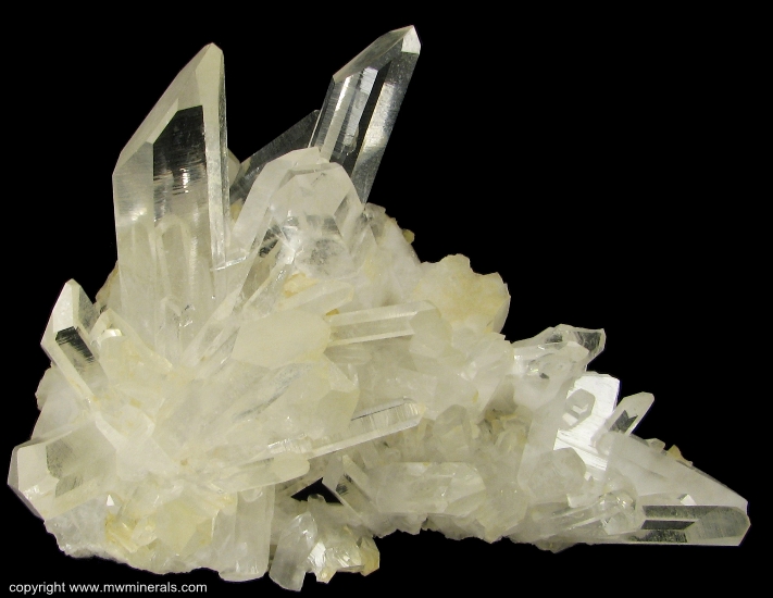 Mineral Specimen: Quartz Crystal Cluster from Jackpot Mine, Pulaski County, Arkansas