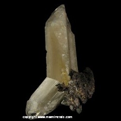 Mineral Specimen: Cerussite Twin from Tsumeb Mine, Namibia