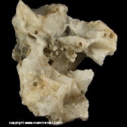 Mineral Specimen: Quartz Casts after Calcite from Ladywell Mine, Shelve, Hope-Shelve District, Shropshire, England