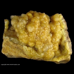 Minerals Specimen: Golden Chalcedony on Flint from Etretat, Seine-Maritime, Haute-Normandie, France