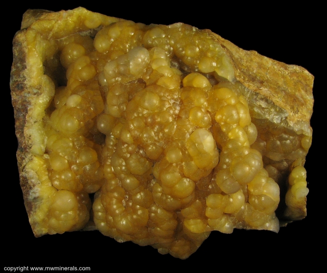 Mineral Specimen: Golden Chalcedony on Flint from Etretat, Seine-Maritime, Haute-Normandie, France