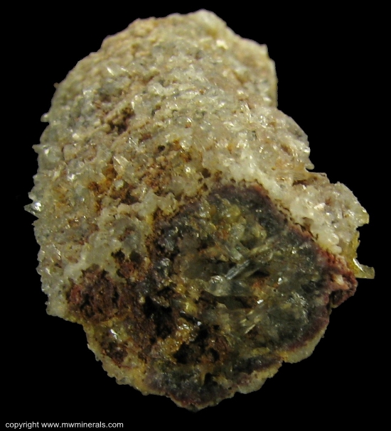 Mineral Specimen: Quartz and Hematite pseudomorph after Epidote from Bessemer Ridge, Green Mountain, North Bend, King County, Washington
