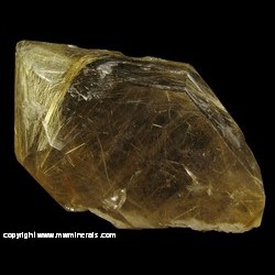 Mineral Specimen: Double Terminated Rutilated Smoky Quartz with Hematite from Novo Horizonte, Bahia, Brazil Mineral Specimen: Double Terminated Rutilated Smoky Quartz with Hematite from Novo Horizonte, Bahia, Brazil