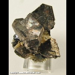 Mineral Specimen: Iridescent Pyrrhotite, Sphalerite, Galena, Quartz from Nikolaevskiy Mine, Dal'negorsk B deposit, Dal'negorsk, Primorskiy Kray, Far-Eastern Region, Russia Mineral Specimen: Iridescent Pyrrhotite, Sphalerite, Galena, Quartz from Nikolaevskiy Mine, Dal'negorsk B deposit, Dal'negorsk, Primorskiy Kray, Far-Eastern Region, Russia
