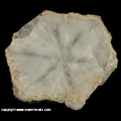Mineral Specimen: Quartz Trapiche Slice (polished both sides) from Dal'negorsk, Primorskiy Kray, Far-Eastern Region, Russia Mineral Specimen: Quartz Trapiche Slice (polished both sides) from Dal'negorsk, Primorskiy Kray, Far-Eastern Region, Russia