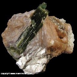 Mineral Specimen: Tourmaline, Lepidolite, Goshenite, Albite from Virgem da Lapa, Jequitinhonha valley, Minas Gerais, Brazil Mineral Specimen: Tourmaline, Lepidolite, Goshenite, Albite from Virgem da Lapa, Jequitinhonha valley, Minas Gerais, Brazil
