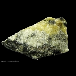 Minerals Specimen: Cancrinite from Kirov Mine, Mt. Kukisvumchorr, Khibiny Massif, Kola Peninsula, Murmanskaja Oblast, Northern Region, Russia